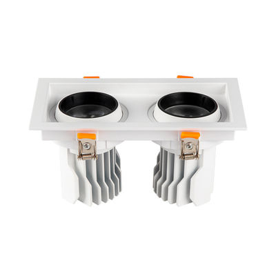 qualità  aluminum ROHS Dimmable Led Grille Spotlight Double Head 3W 5W fabbrica